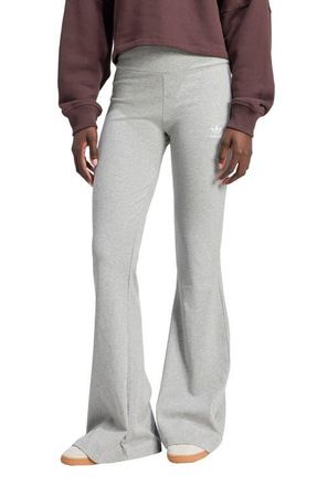 adidas Originals Essentials Flare Leggings in Medium Grey Heather at Nordstrom, Size Large