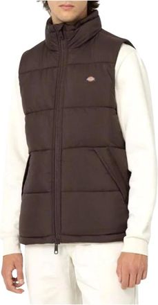 Dickies Waldenburg Vest - Heren - Bodywarmers - Bruin - XS - Leer - Jassen