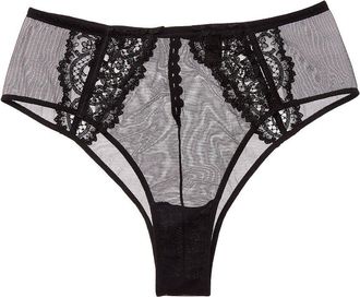 Kiki De Montparnasse Kiki de Montparnasse Juliette High-Waist Silk-Trim Panty