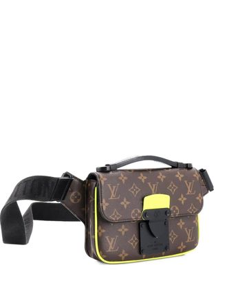 Louis Vuitton S Lock Sling Bag Macassar Monogram Canvas belt bag - Marrone