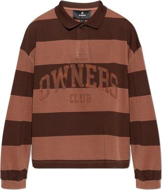 Represent Owners Club Long Sleeve Polo - Heren - Polos - Bruin - 2XL - Katoen - Tops