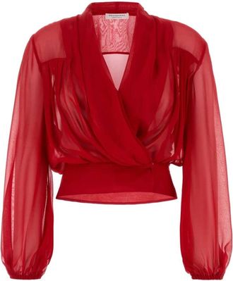 Philosophy di Lorenzo Serafini Mujer, Blusas y Camisas, Rojo, Talla: M