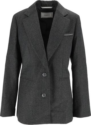 PESERICO Tailored Notched Lapel Single-Breasted Blazer