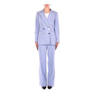 Liu Jo Dames, Broeken, Blauw, Maat: XL Poliester