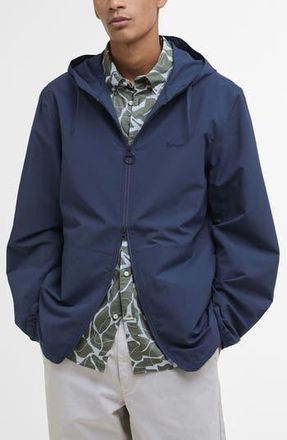 Barbour Newhill Showerproof Hooded Jacket in Dark Denim at Nordstrom Rack, Size X-Large