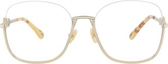 Chlo&eacute; Square-Frame Metal Optical Frames
