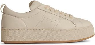 Hogan H681 Beige Leather Sneakers