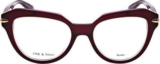 Rag & Bone Ladies Red Cat Eye Eyeglass Frames RNB3073-2