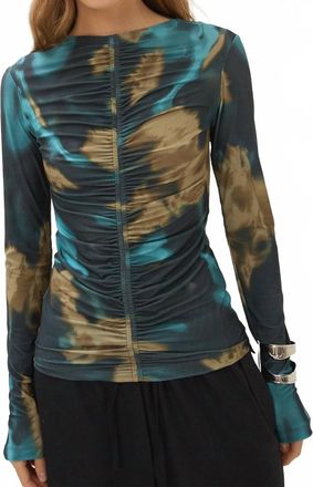 Maria Cher Chester Louise Top In Green Multi