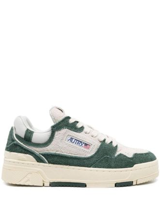 Autry Green Logo Low Sneakers