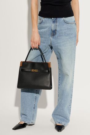 Tory Burch Ella Radziwill Small Handheld Bag, Womens, Black