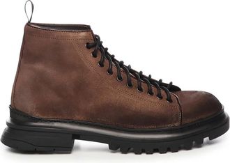 Giuliano Galiano Italiaanse Tabakkleurige Veterschoenen - Heren - Veterlaarzen - Bruin - 40 EU - Schoenen