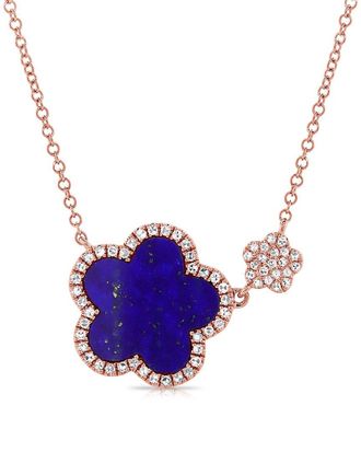 Sabrina Designs 14K Rose Gold Flower Necklace