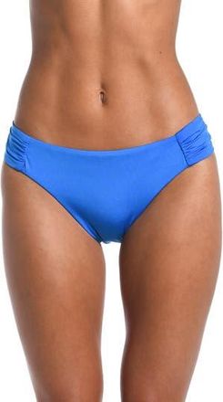 Sunshine 79 Solids Shirred Side Bikini Bottoms in Pacific Blue at Nordstrom Rack, Size 14