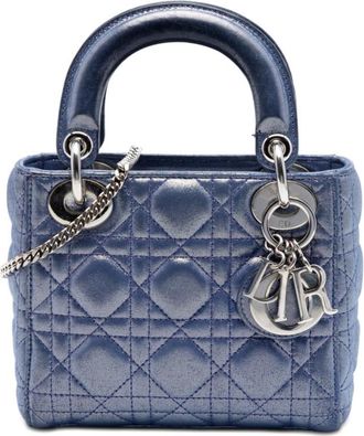 Dior Pre-owned Dior Mini Iridescent Lambskin Cannage Lady Dior Ladies DFYXXV7AQDLZVV82