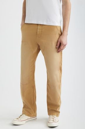 Corridor Double Knee Stretch Cotton Carpenter Pants in Gold at Nordstrom, Size 31