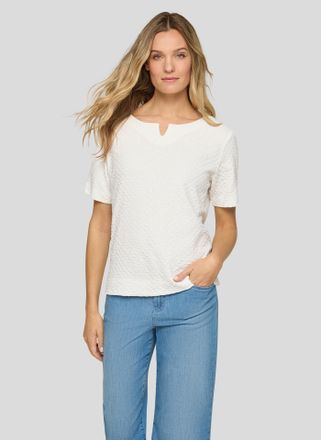 Rabe T-Shirt RABE, Damen, Gr. 36, natur, Jersey, Obermaterial: 75% Viskose, 20% Polyester, 5% Elasthan, unifarben, normal h&uuml;ftbedeckend, Rundhals, Shirts T