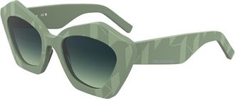 Karl Lagerfeld KL6199S 316 Womens Sunglasses Green Size 53
