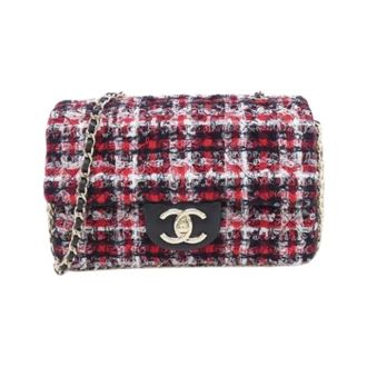 Chanel Pre-owned Tweed Faux Pearl Shoulder Bag - Dames - Pre-owned - Rood - Maat: ONE Size Tweed