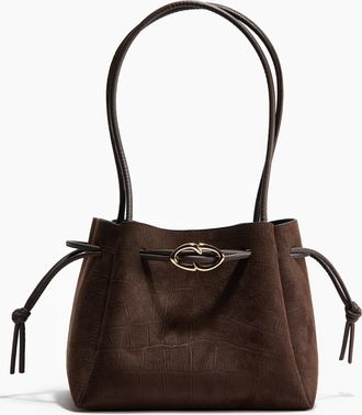 H&M Umh&auml;ngetasche mit Kordelzug - Brown