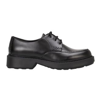 HUGO BOSS Glad Leren Derby Schoenen - Dames - Schoenen - Zwart - Maat: 39 EU Leer