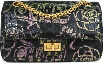 Chanel Borsa a spalla Mademoiselle Lock graffiti 2019 - Nero