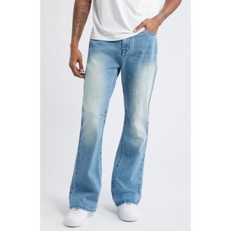 Rta Mael Slim Flare Jeans in Costal Drift Triple Cross at Nordstrom, Size 28