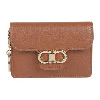 Ferragamo Keyrings, female, Brown, Size: ONE SIZE Gancini Key Holder