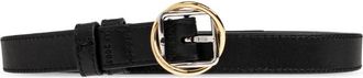 Jacquemus Salon Leren Riem - Dames - Riemen - Zwart - 75 CM - Leer - Accessoires