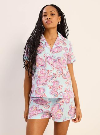 Lauren Ralph Lauren Womens Colourful paisley flowy pyjama set