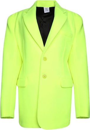 VETEMENTS long-sleeve blazer - Yellow