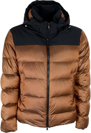 Paul & Shark Piumino in tessuto leggero cangiante - Heren - Gewatteerde jassen - Bruin - L - Polyester - Jassen