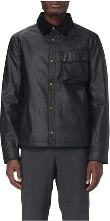 Belstaff Waxed Cotton Jacket - Heren - Zomerjassen - Zwart - S - Katoen - Jassen