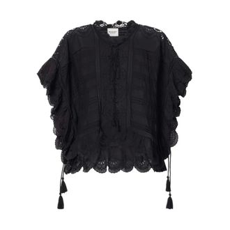 Isabel Marant Blouses, female, Black, Size: 2XS Payton Blouse