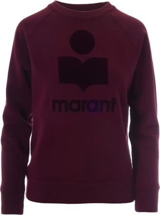 Isabel Marant Hoodies & sweatvesten, Dames, Rood, S, Katoen, Crew-neck Sweatshirt