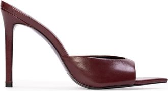 Black Suede Studio Brea Leather Mule in Bordeaux Leather at Nordstrom, Size 37.5