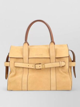 Marc Jacobs structured travel bag top handles strap