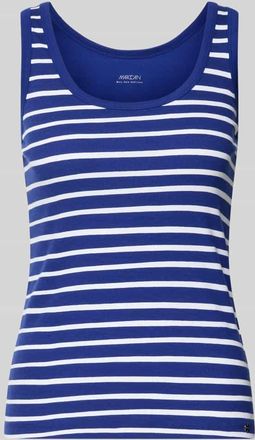 Marc Cain Tanktop in Ripp-Optik mit Rundhalsausschnitt in Royal, Gr&ouml;&szlig;e 34