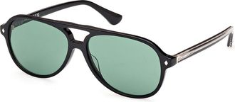 Web Eyewear Web WE0368 01N Mens Sunglasses Black Size 59