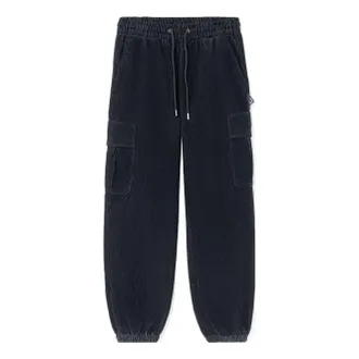 Li-Ning BadFive Loose Fit Corduroy Pants Washed Black AKXS069-3