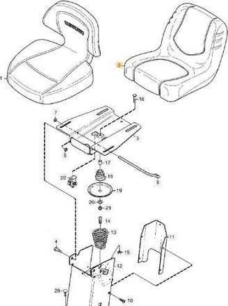 STIGA Sports Asiento Original Stiga Castelgarden - 1134-5534-01
