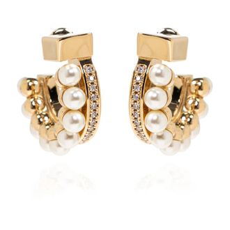 Ferragamo Semicirculaire Oorbellen - Dames - Oorbellen - Geel - ONE Size - Accessoires