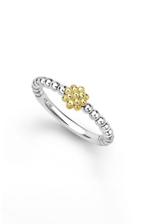 Lagos Caviar Icon Bead Ring in Gold at Nordstrom, Size 7