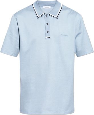 Ferragamo Logo Polo Shirt - Heren - Polos - Blauw - L - Katoen - Tops