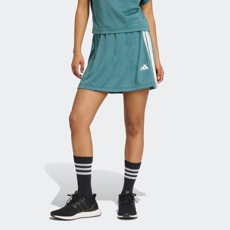 adidas Sweatrock ADIDAS SPORTSWEAR W STA SEAS SKRT, Damen, Gr. XS, weiss (preloved teal, sanftes wei&szlig;), Obermaterial: 100% Polyester, R&ouml;cke Sweatrock