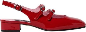 Carel Peche Red Mary Jane Pumps