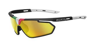 Salice 018 ITA RWP NERO/RW GIALLO Mens Sunglasses Black Size Standard