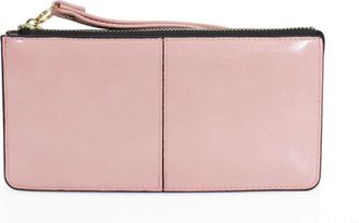 Generic Womens Wallet, Large Capacity Slim Phone Purse, Credit Card Holder Wallet with Multiple Card Slots Zipper Pocket (Pink)