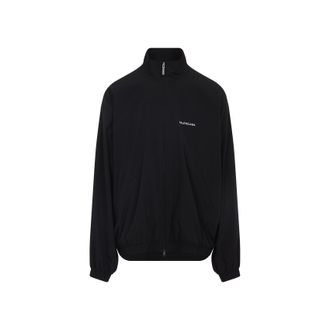 Balenciaga Black Tracksuit Polyester Jacket-Uomo