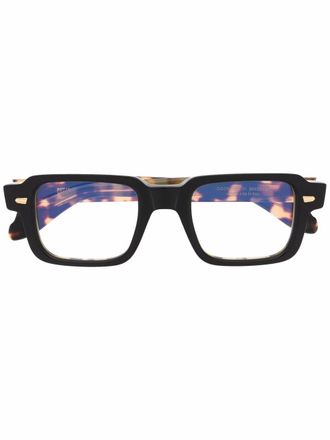 Cutler and Gross tortoiseshell square-frame glasses - unisex - Acetate - 50 - Black